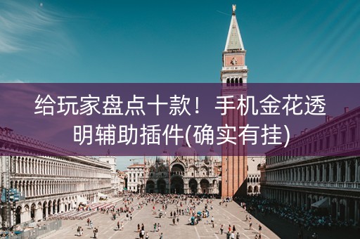 给玩家盘点十款！手机金花透明辅助插件(确实有挂)