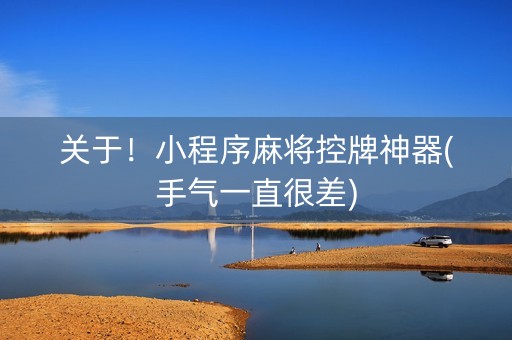 关于！小程序麻将控牌神器(手气一直很差)