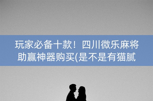 玩家必备十款！四川微乐麻将助赢神器购买(是不是有猫腻)