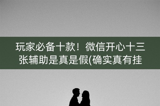 玩家必备十款！微信开心十三张辅助是真是假(确实真有挂)