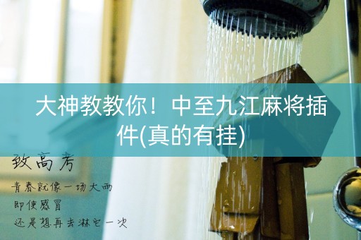 大神教教你！中至九江麻将插件(真的有挂)