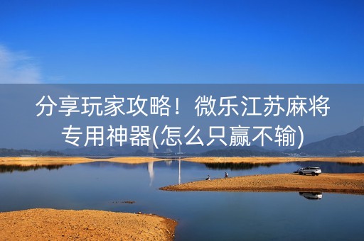 分享玩家攻略！微乐江苏麻将专用神器(怎么只赢不输)