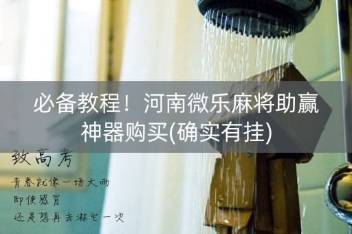 必备教程！河南微乐麻将助赢神器购买(确实有挂)
