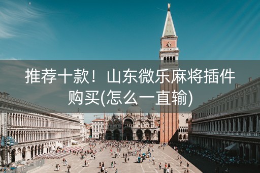 推荐十款！山东微乐麻将插件购买(怎么一直输)