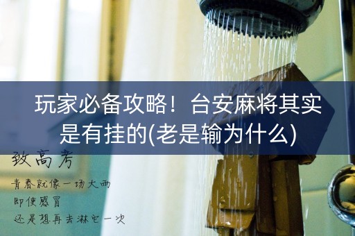 玩家必备攻略！台安麻将其实是有挂的(老是输为什么)