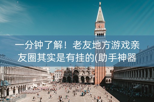 一分钟了解！老友地方游戏亲友圈其实是有挂的(助手神器外辅工具)