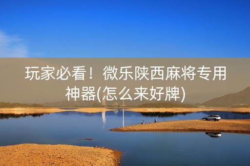 玩家必看！微乐陕西麻将专用神器(怎么来好牌)