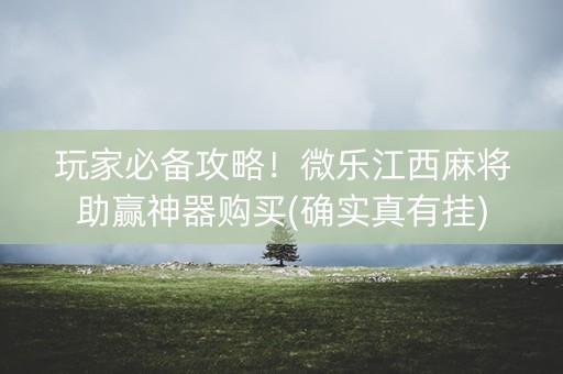 玩家必备攻略！微乐江西麻将助赢神器购买(确实真有挂)