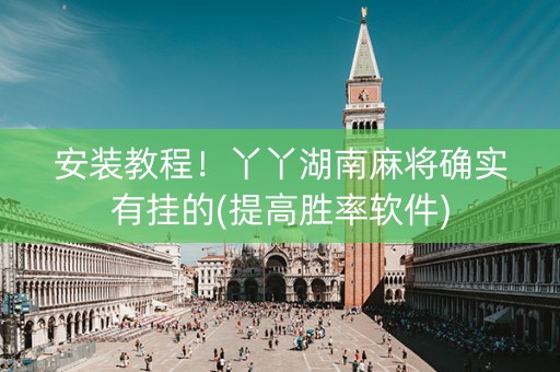 安装教程！丫丫湖南麻将确实有挂的(提高胜率软件)