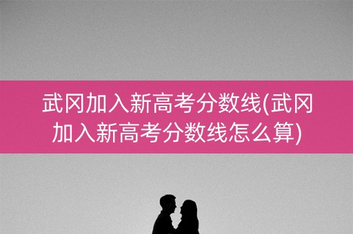 武冈加入新高考分数线(武冈加入新高考分数线怎么算) 武冈加入新高考分数线(武冈加入新高考分数线怎么算)