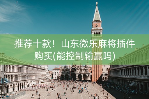推荐十款！山东微乐麻将插件购买(能控制输赢吗)