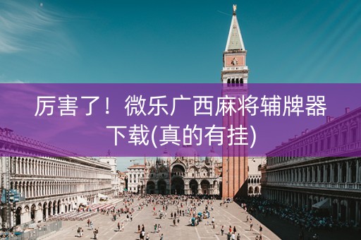 厉害了！微乐广西麻将辅牌器下载(真的有挂)