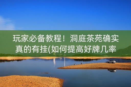 玩家必备教程！洞庭茶苑确实真的有挂(如何提高好牌几率)