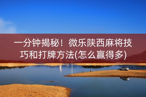 一分钟揭秘！微乐陕西麻将技巧和打牌方法(怎么赢得多)