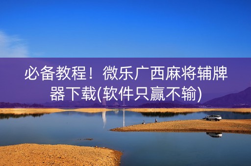 必备教程！微乐广西麻将辅牌器下载(软件只赢不输)