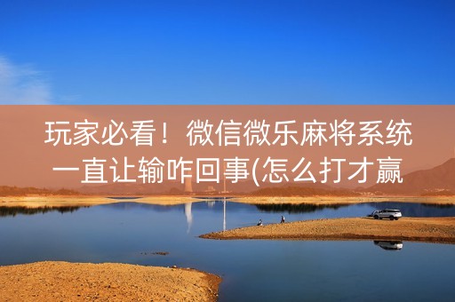玩家必看！微信微乐麻将系统一直让输咋回事(怎么打才赢)