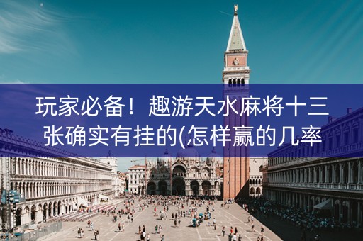 玩家必备！趣游天水麻将十三张确实有挂的(怎样赢的几率大)