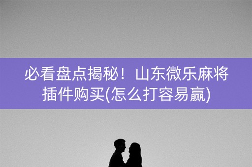 必看盘点揭秘！山东微乐麻将插件购买(怎么打容易赢)