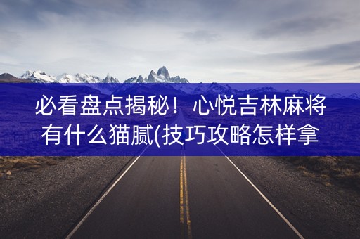 必看盘点揭秘！心悦吉林麻将有什么猫腻(技巧攻略怎样拿好牌)