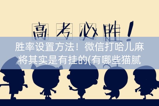 胜率设置方法！微信打哈儿麻将其实是有挂的(有哪些猫腻)
