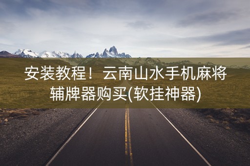 安装教程！云南山水手机麻将辅牌器购买(软挂神器)