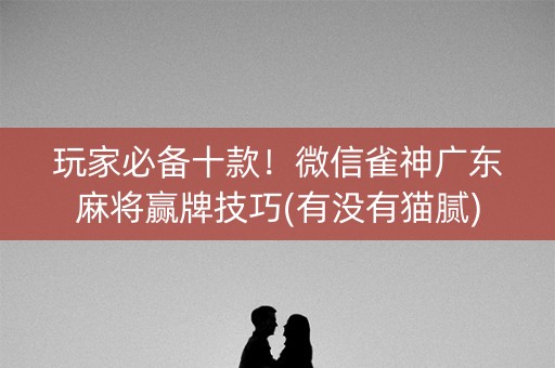 玩家必备十款！微信雀神广东麻将赢牌技巧(有没有猫腻)