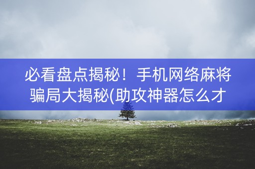 必看盘点揭秘！手机网络麻将骗局大揭秘(助攻神器怎么才会赢)