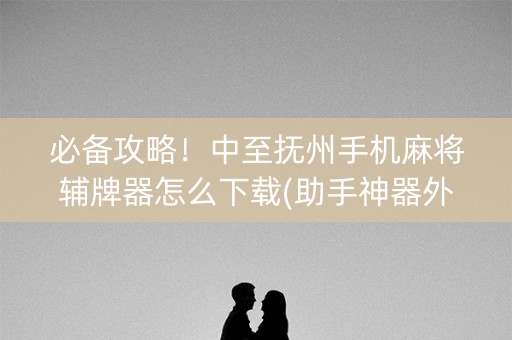 必备攻略！中至抚州手机麻将辅牌器怎么下载(助手神器外辅工具)