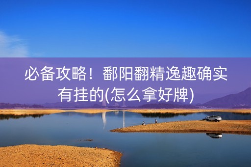 必备攻略！鄱阳翻精逸趣确实有挂的(怎么拿好牌)