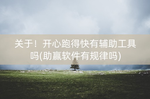 关于！开心跑得快有辅助工具吗(助赢软件有规律吗)