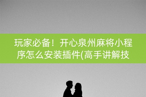 玩家必备！开心泉州麻将小程序怎么安装插件(高手讲解技术)