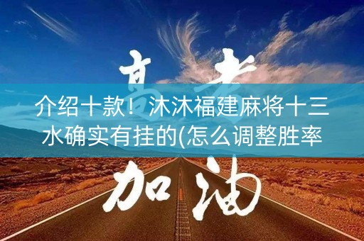 介绍十款！沐沐福建麻将十三水确实有挂的(怎么调整胜率)