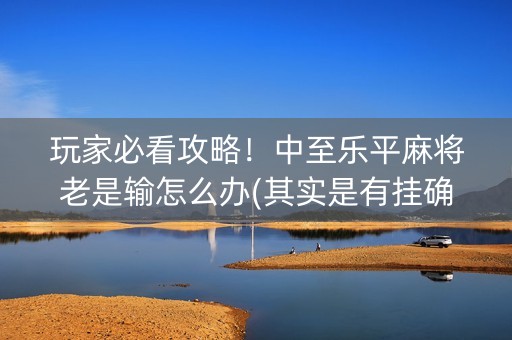 玩家必看攻略！中至乐平麻将老是输怎么办(其实是有挂确实有挂)