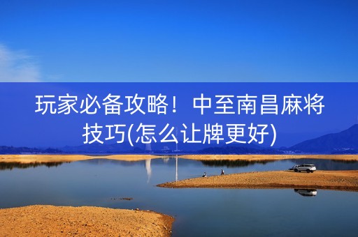 玩家必备攻略！中至南昌麻将技巧(怎么让牌更好)