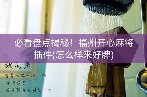 必看盘点揭秘！福州开心麻将插件(怎么样来好牌)