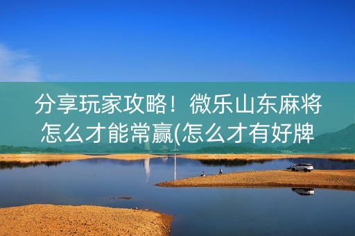 分享玩家攻略！微乐山东麻将怎么才能常赢(怎么才有好牌)