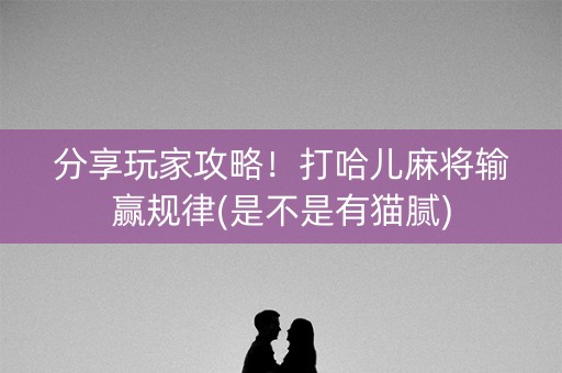 分享玩家攻略！打哈儿麻将输赢规律(是不是有猫腻)