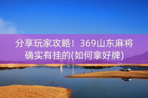 分享玩家攻略！369山东麻将确实有挂的(如何拿好牌)