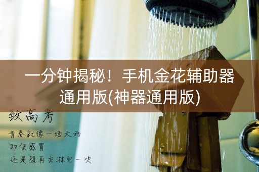 一分钟揭秘！手机金花辅助器通用版(神器通用版)