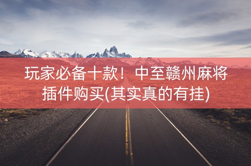 玩家必备十款！中至赣州麻将插件购买(其实真的有挂)