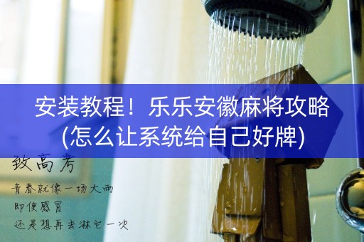 安装教程！乐乐安徽麻将攻略(怎么让系统给自己好牌)