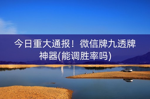 今日重大通报！微信牌九透牌神器(能调胜率吗)