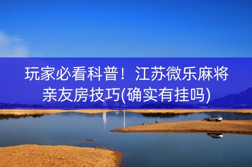 玩家必看科普！江苏微乐麻将亲友房技巧(确实有挂吗)