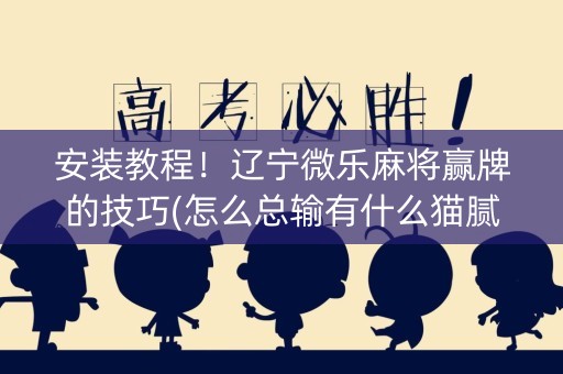 安装教程！辽宁微乐麻将赢牌的技巧(怎么总输有什么猫腻)