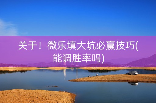 关于！微乐填大坑必赢技巧(能调胜率吗)