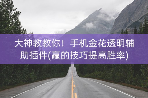 大神教教你！手机金花透明辅助插件(赢的技巧提高胜率)
