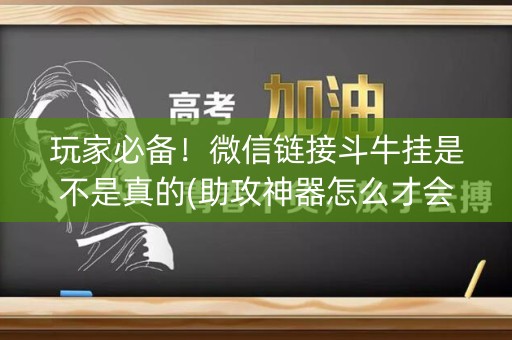 玩家必备！微信链接斗牛挂是不是真的(助攻神器怎么才会赢)