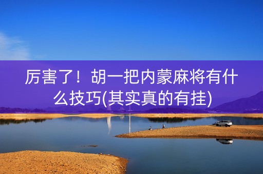 厉害了！胡一把内蒙麻将有什么技巧(其实真的有挂)
