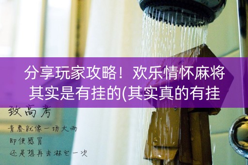 分享玩家攻略！欢乐情怀麻将其实是有挂的(其实真的有挂)