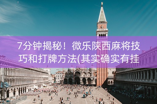 7分钟揭秘！微乐陕西麻将技巧和打牌方法(其实确实有挂)